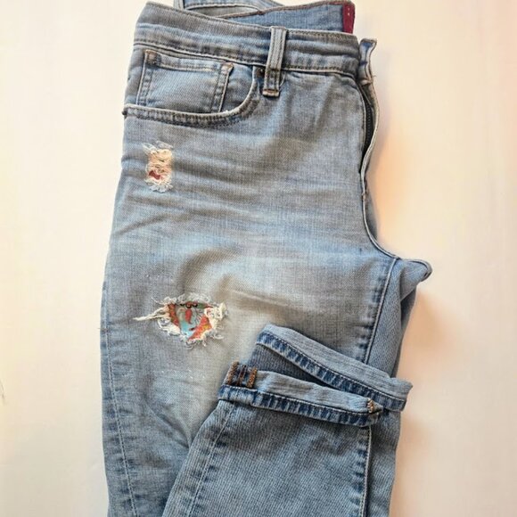 Lucky Brand Siena Cigarette distressed jeans Size 4/27 - Picture 1 of 6